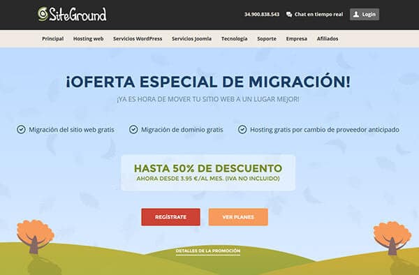 Siteground Hosting - Migración