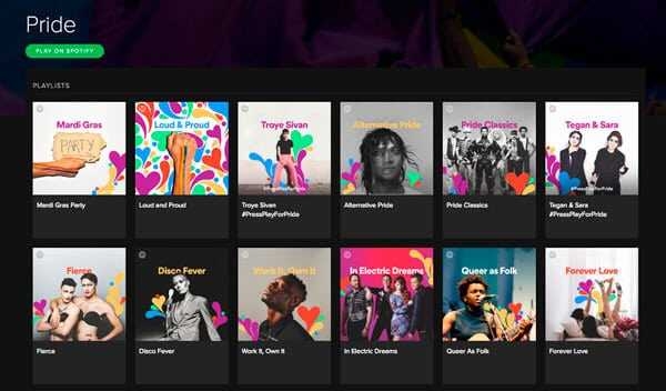 Nueva catero Pride de Spotify