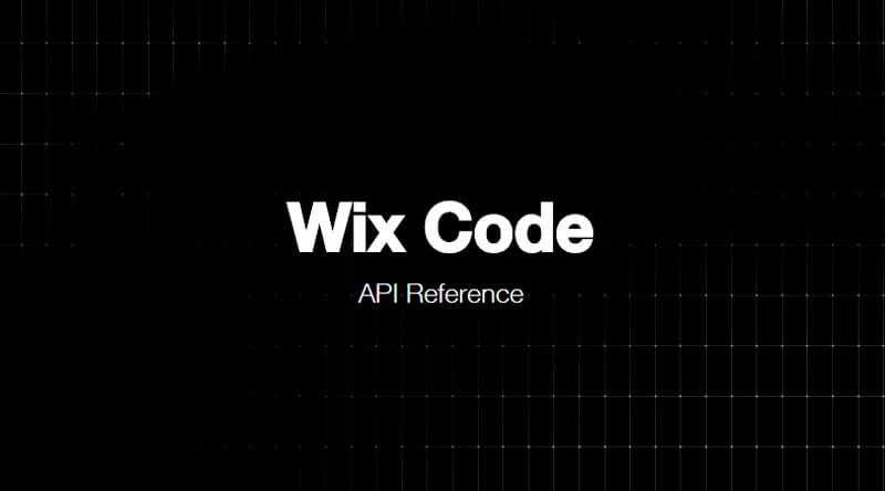 WixCode API Reference