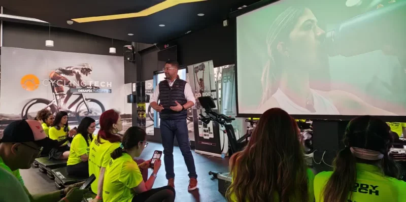 rafael socarras vicepresidente de tecnología e innovación de bodytech en l apresentación de la la app