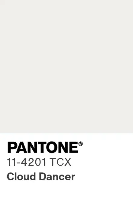 PANTONE 11-4201 Cloud Dancer